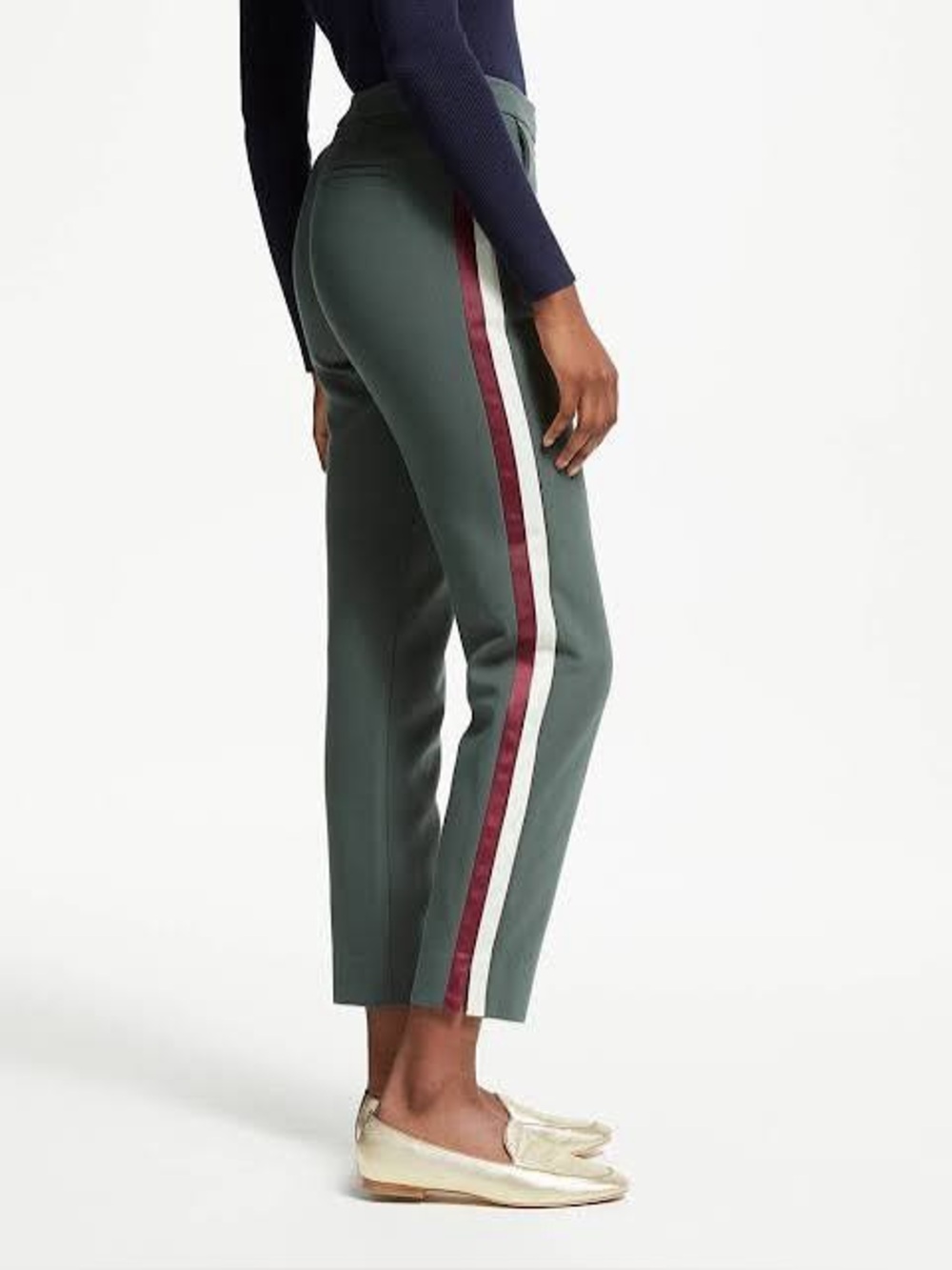 Boden Bristol Side Stripe Panel 7/8 Trousers